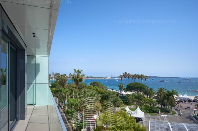 Location appartement Cannes Yachting Festival 2024 J -128 - Balcony - First Croisette 602